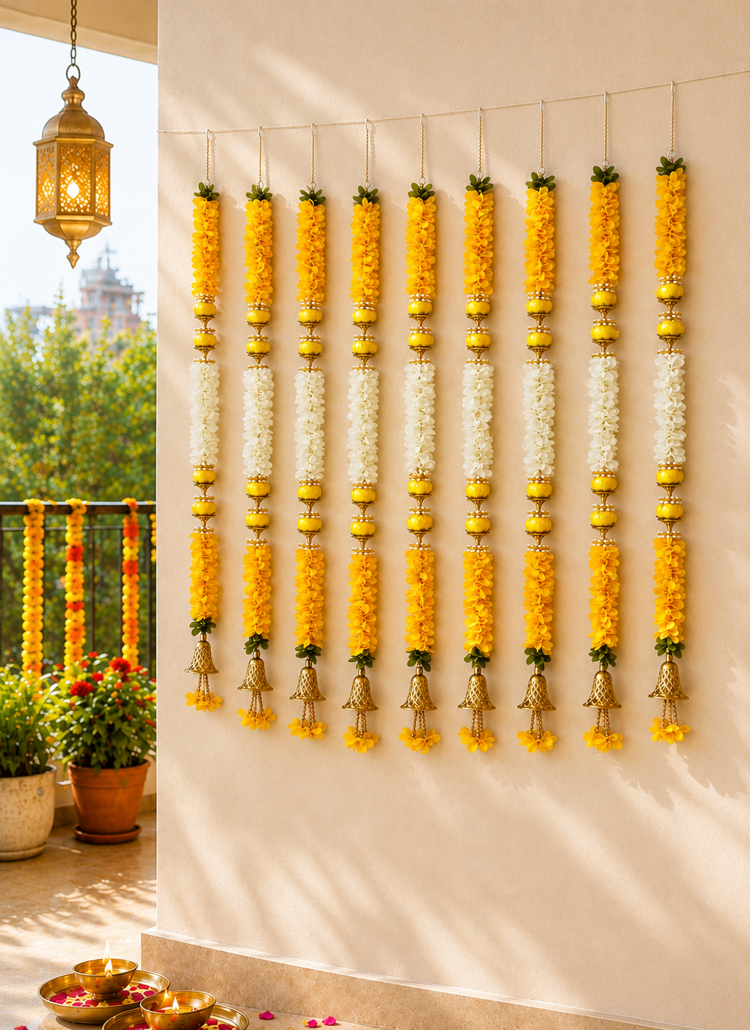 Swarna Marigold Floral Ladi - Set of 10