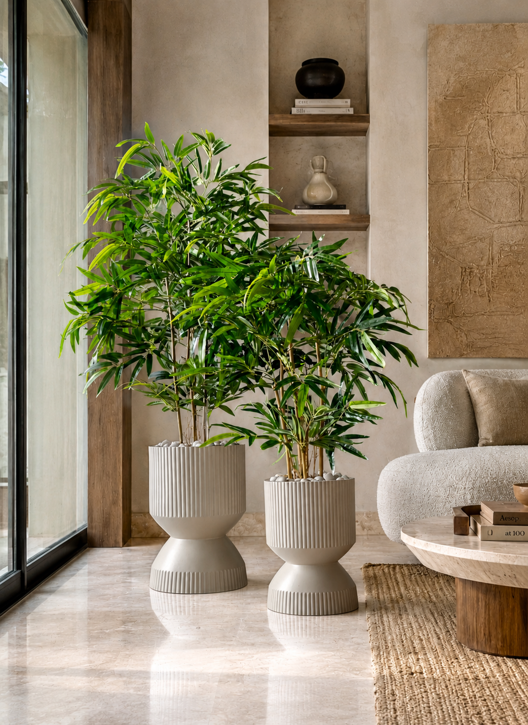 Willow Reversible Planters - Beige