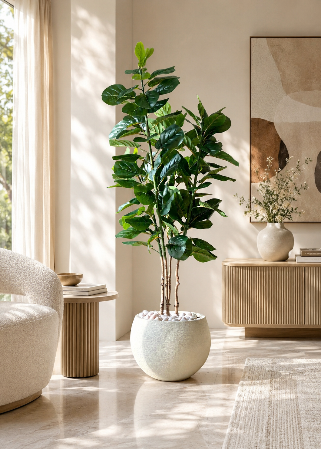 Artificial Fiddle Leaf Fig Tree - 6 Feet