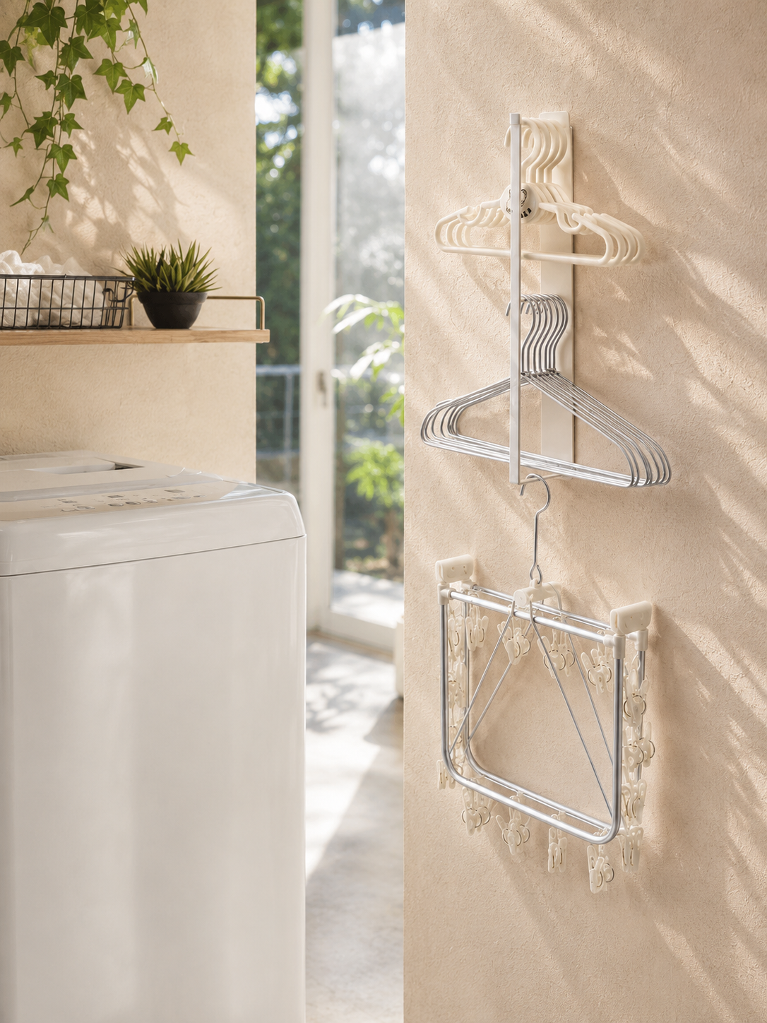 Magnetic Hanger Organizer - White