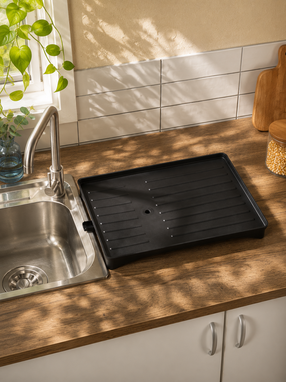 Dish Rack Single Layer - Black