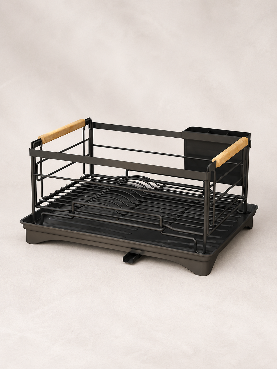 Dish Rack Single Layer - Black