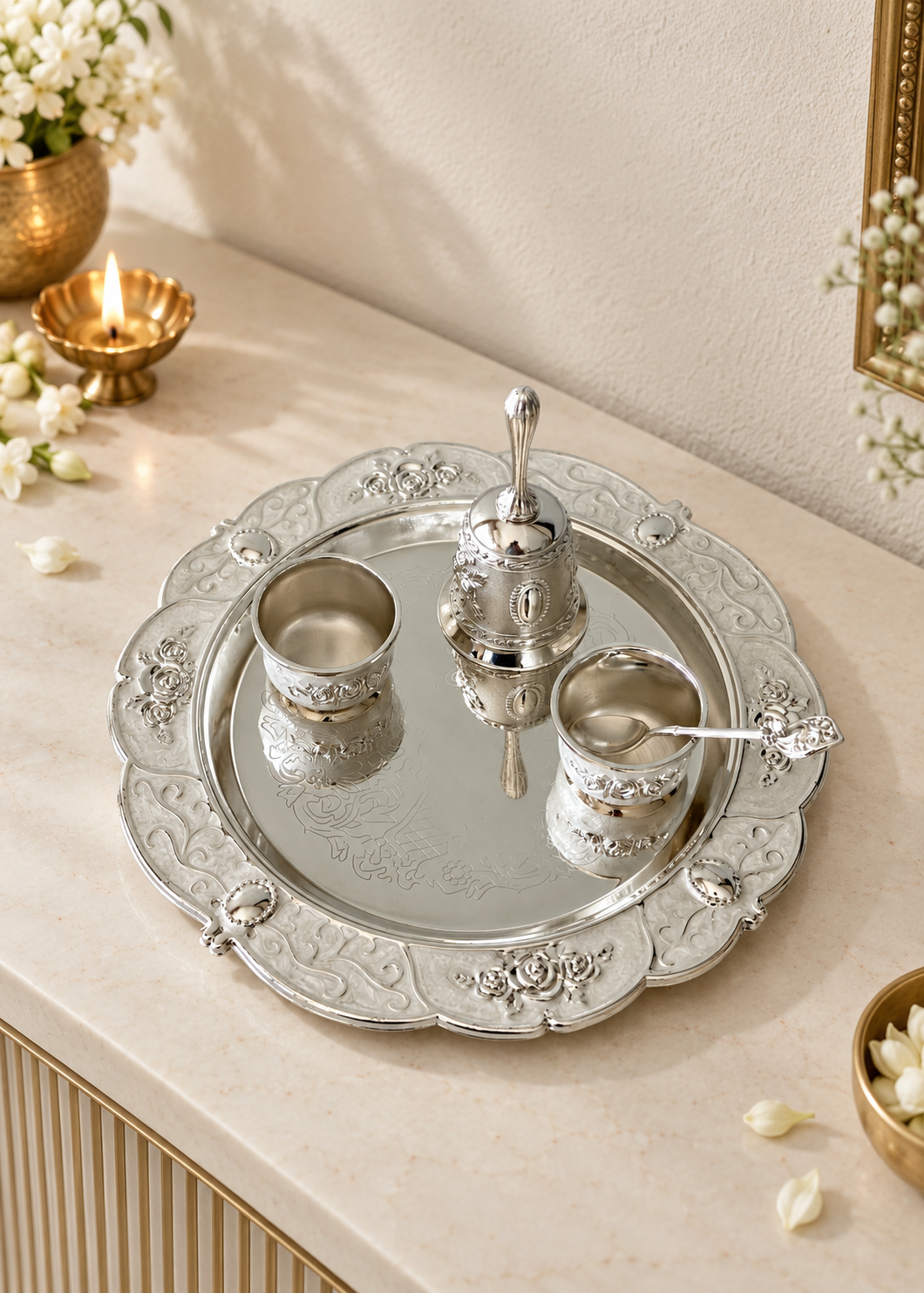 Festive Chandrika Pooja Thali
