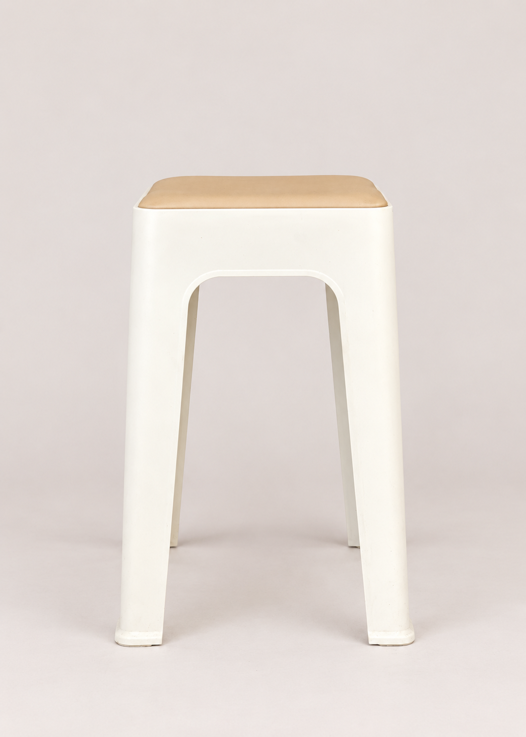 Savoy Stool - White & Beige
