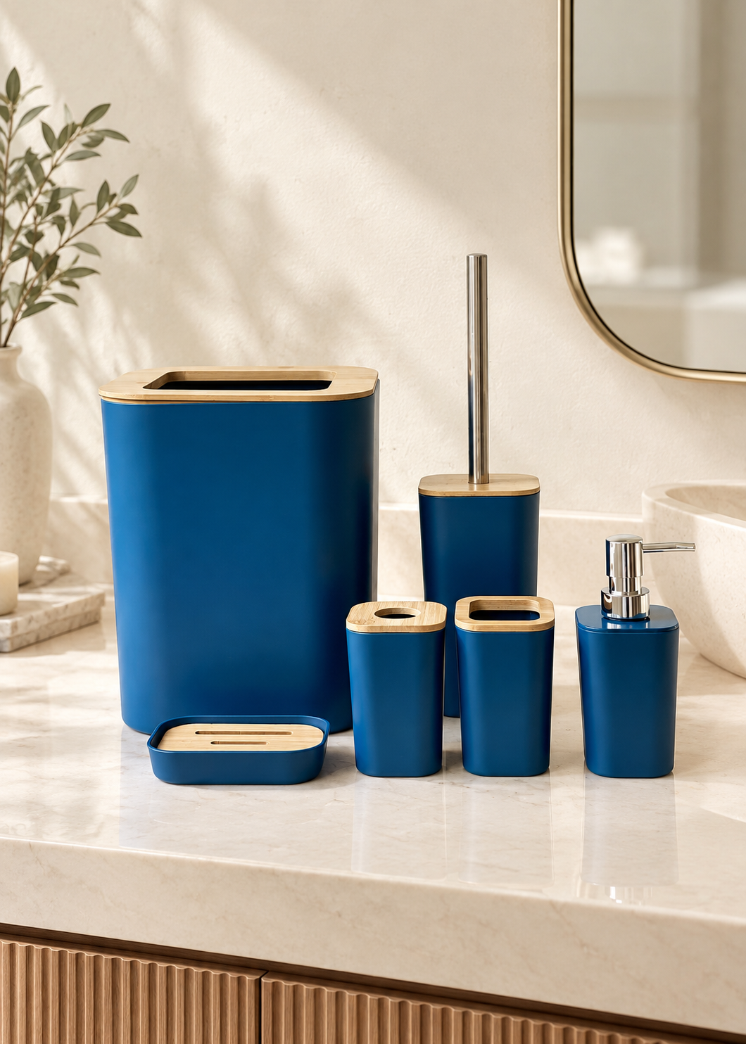 Blue Harmony Bath Set