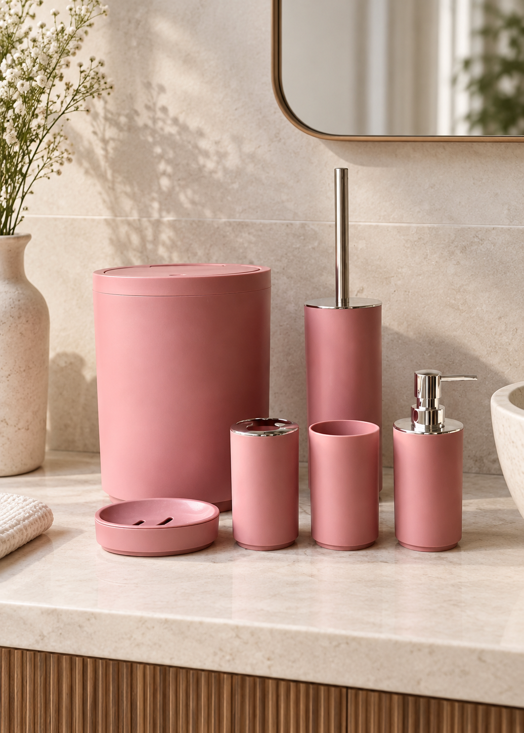 Blush Bath Set