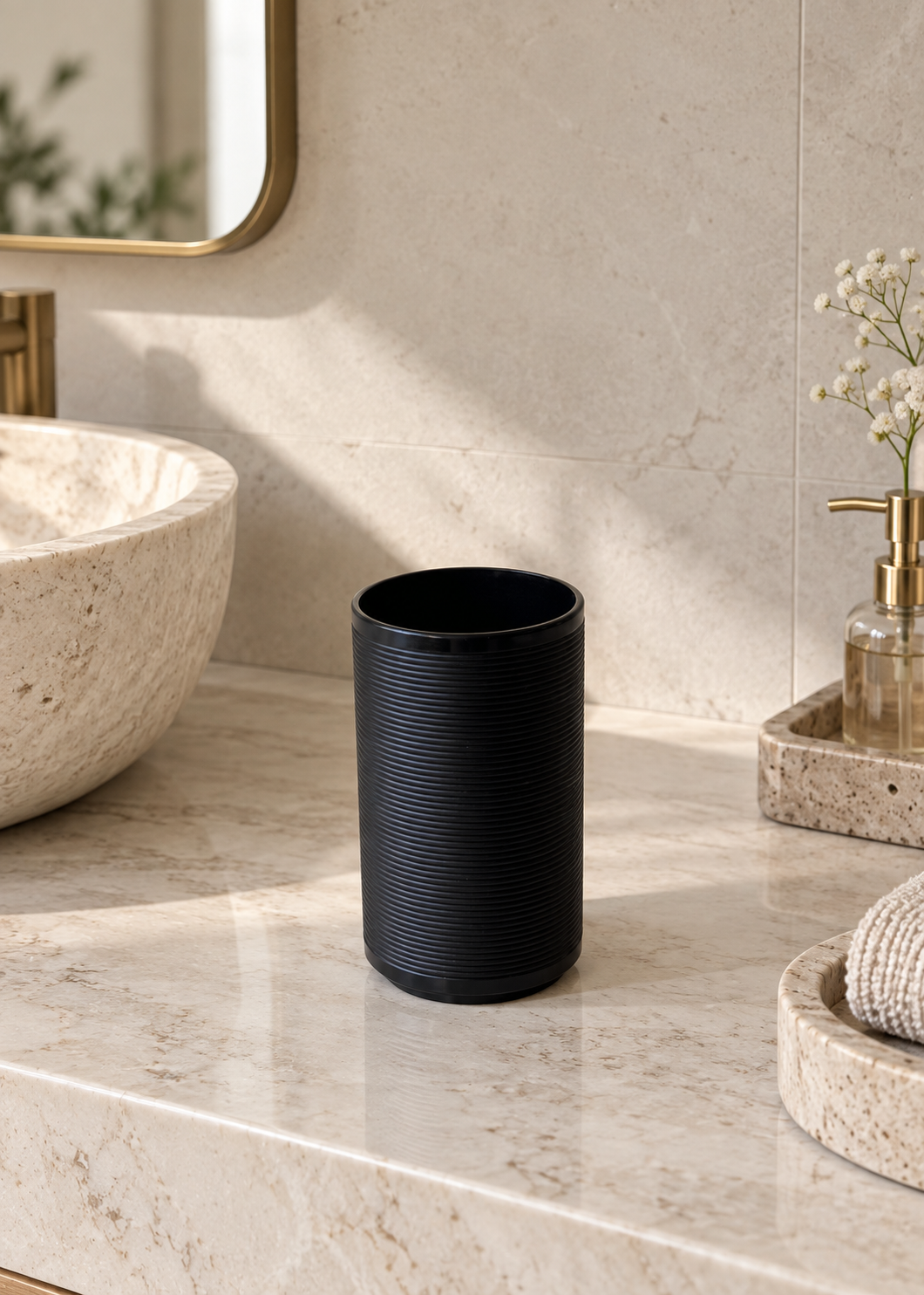 Black Luxe Bath Set