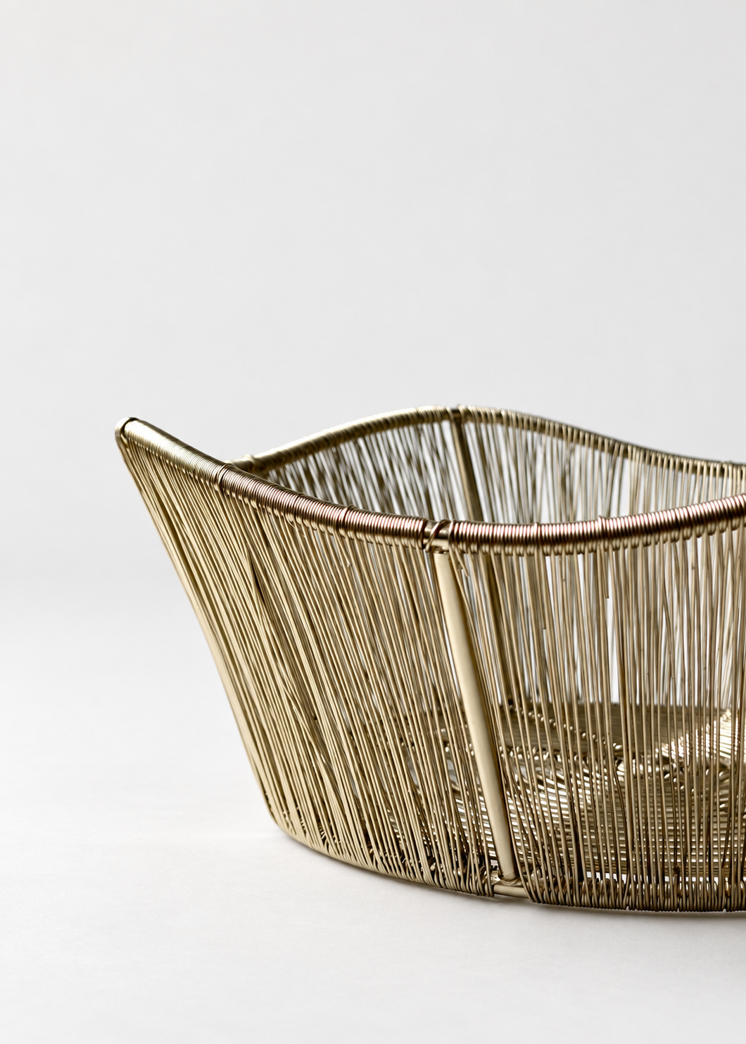 Alora Gold Fruit Basket - Large