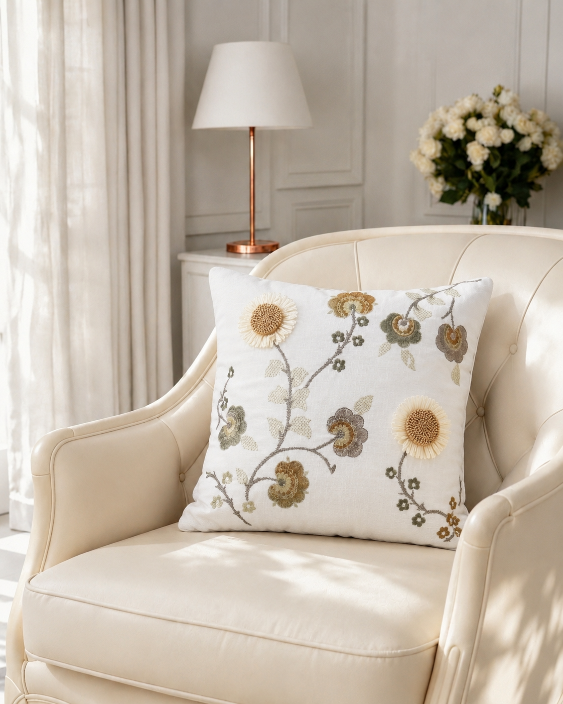 Sienna Ochre Cushion Cover
