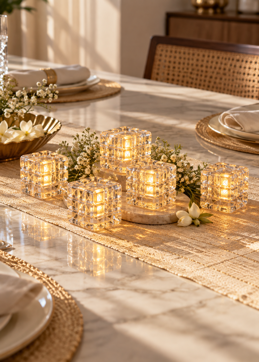 Ember Glow LED Tealights – Set of 12