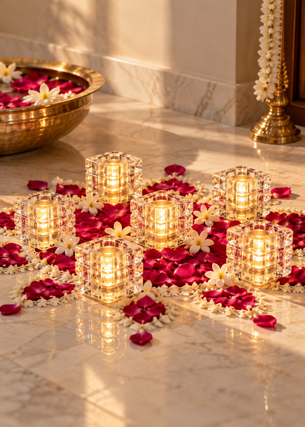 Ember Glow LED Tealights – Set of 12