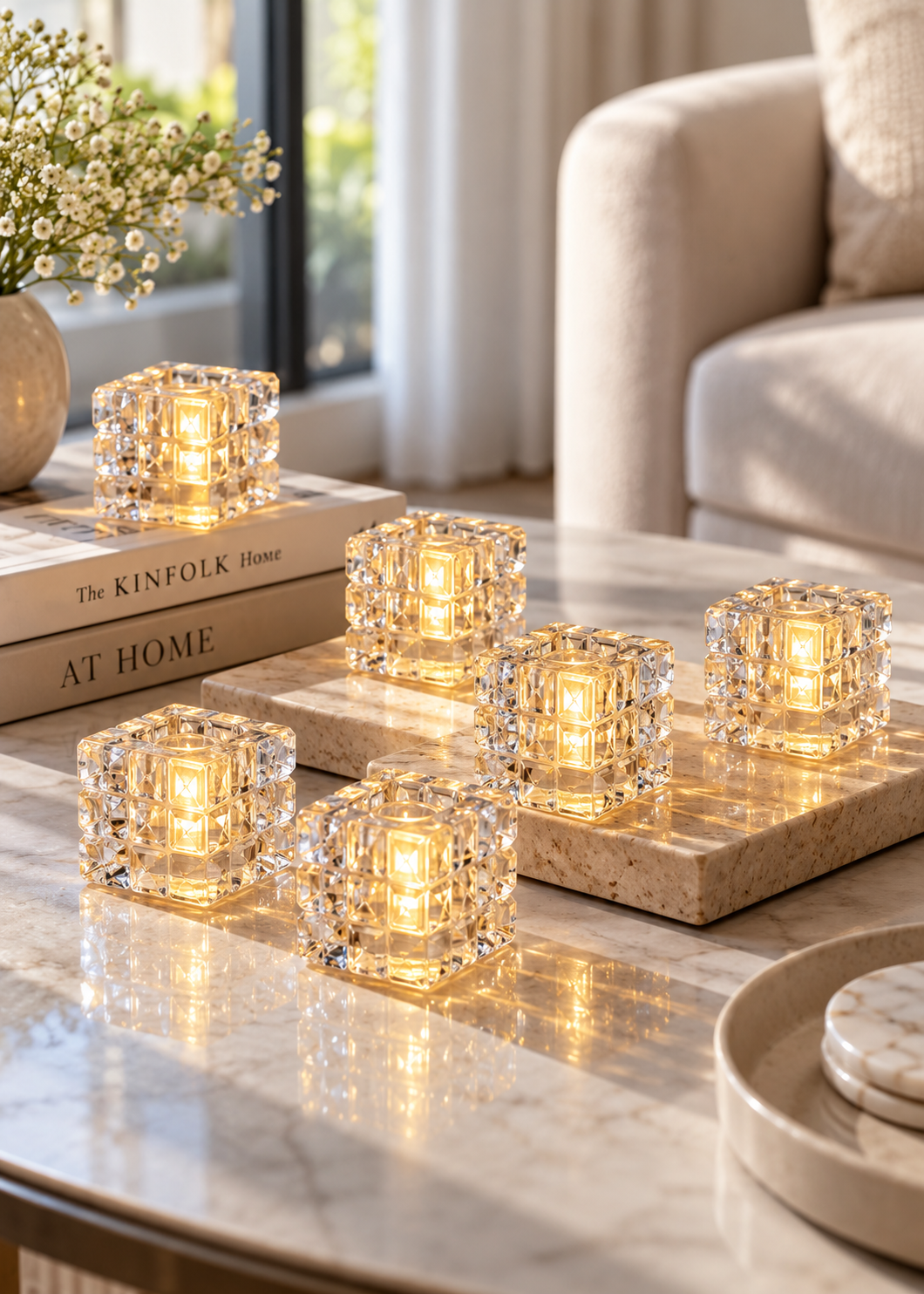 Ember Glow LED Tealights – Set of 12
