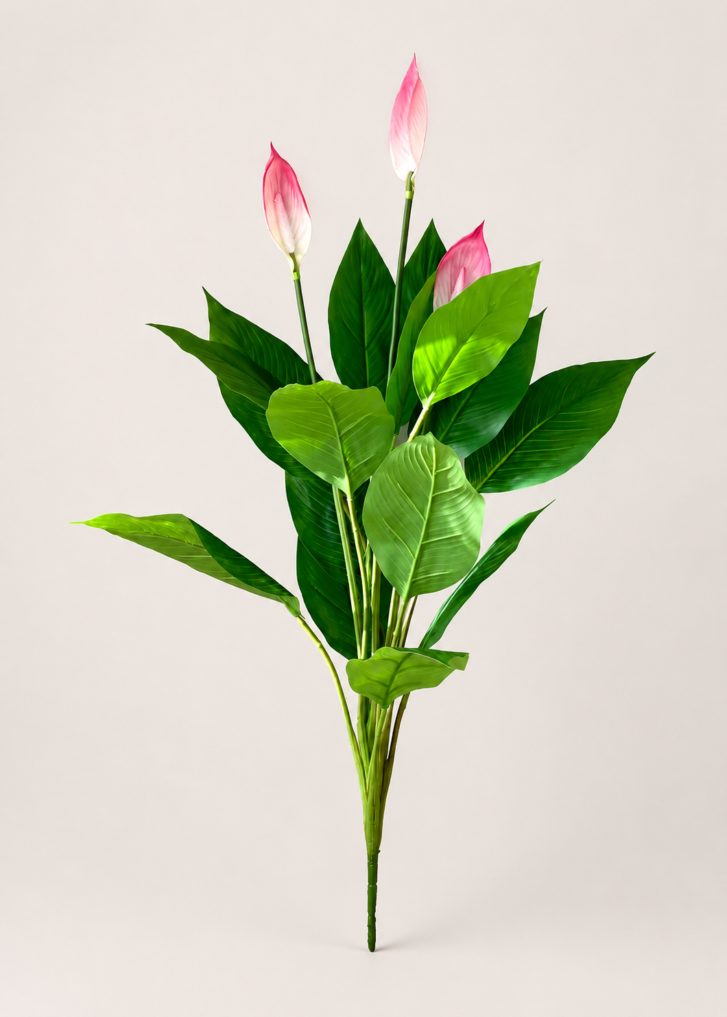 Artificial Pink Peace Lily Plant - 3.4 Feet