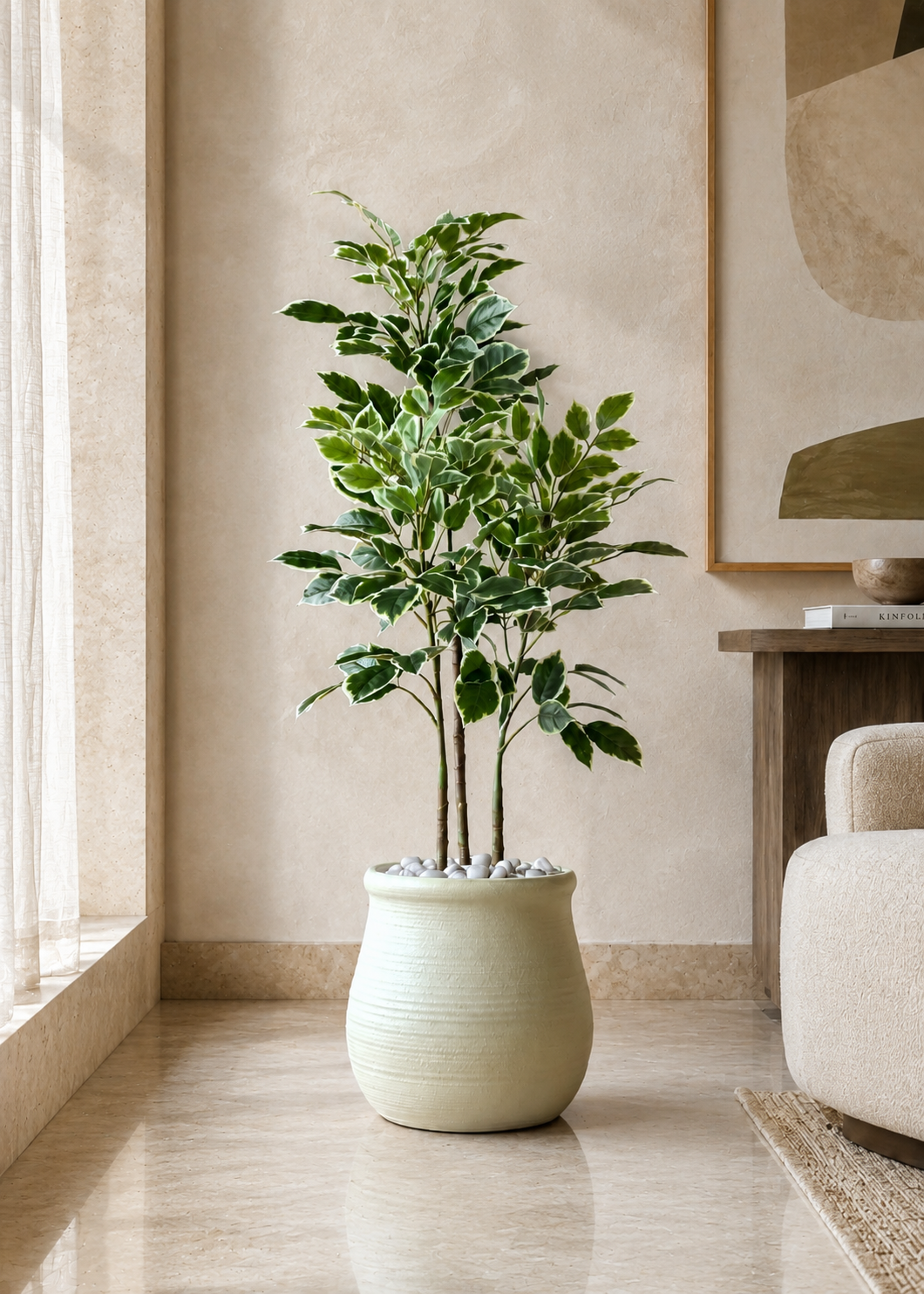 Artificial Benjamin Ficus Plant - 4 Feet