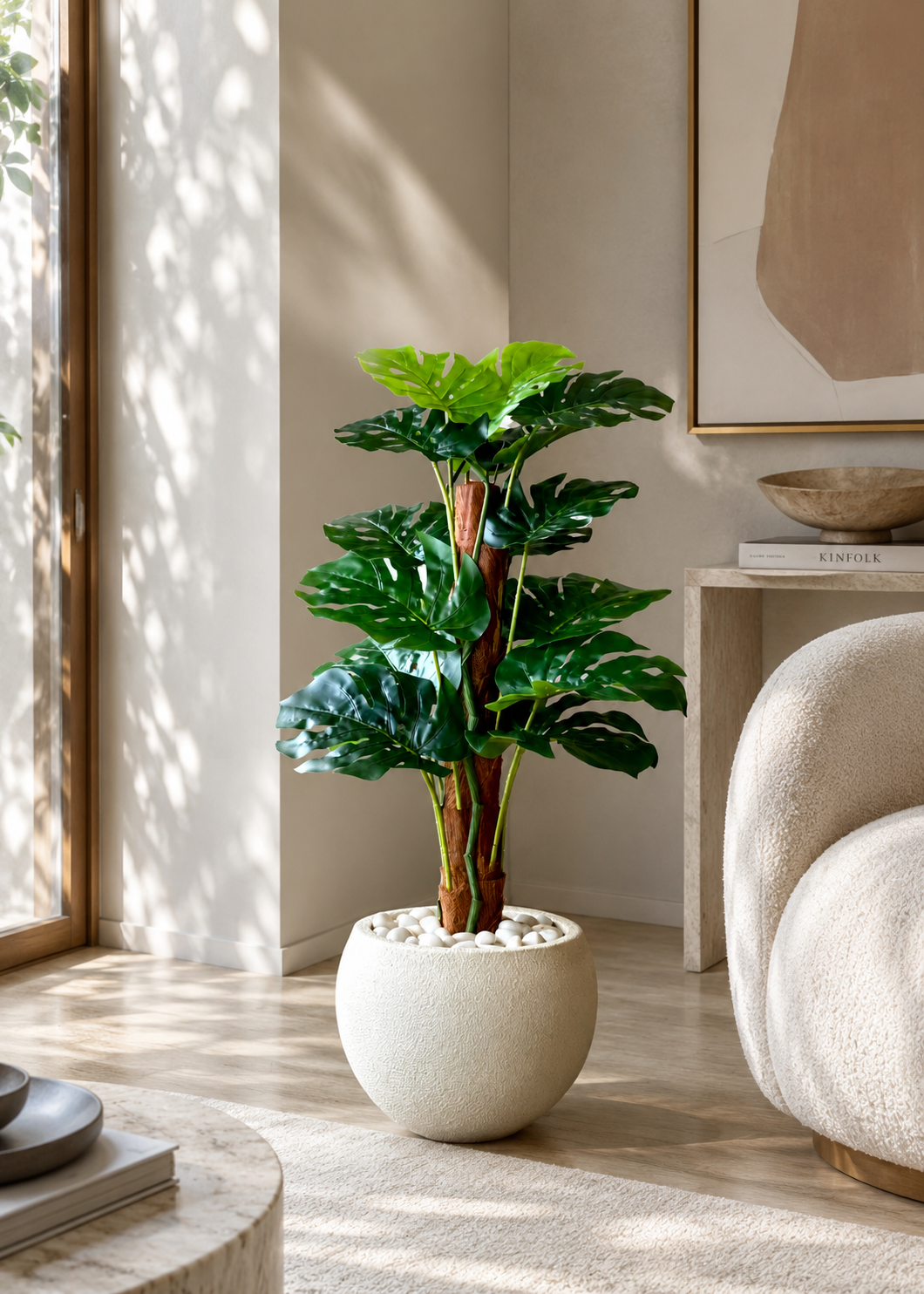 Artificial Monstera Muse Plant - 3 Feet