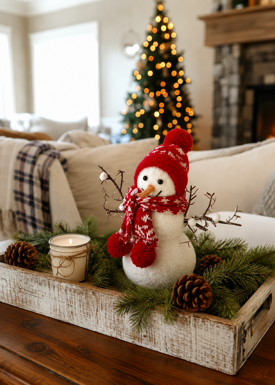 Jolly Winter Snowman - Medium
