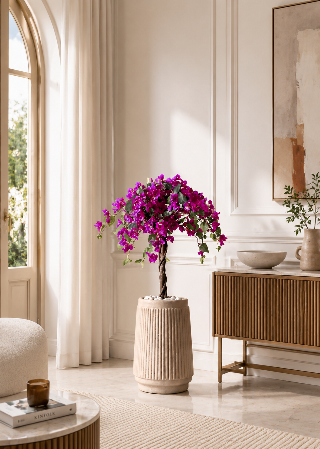 Artificial Purple Bougainvillea Plant - 3 Feet