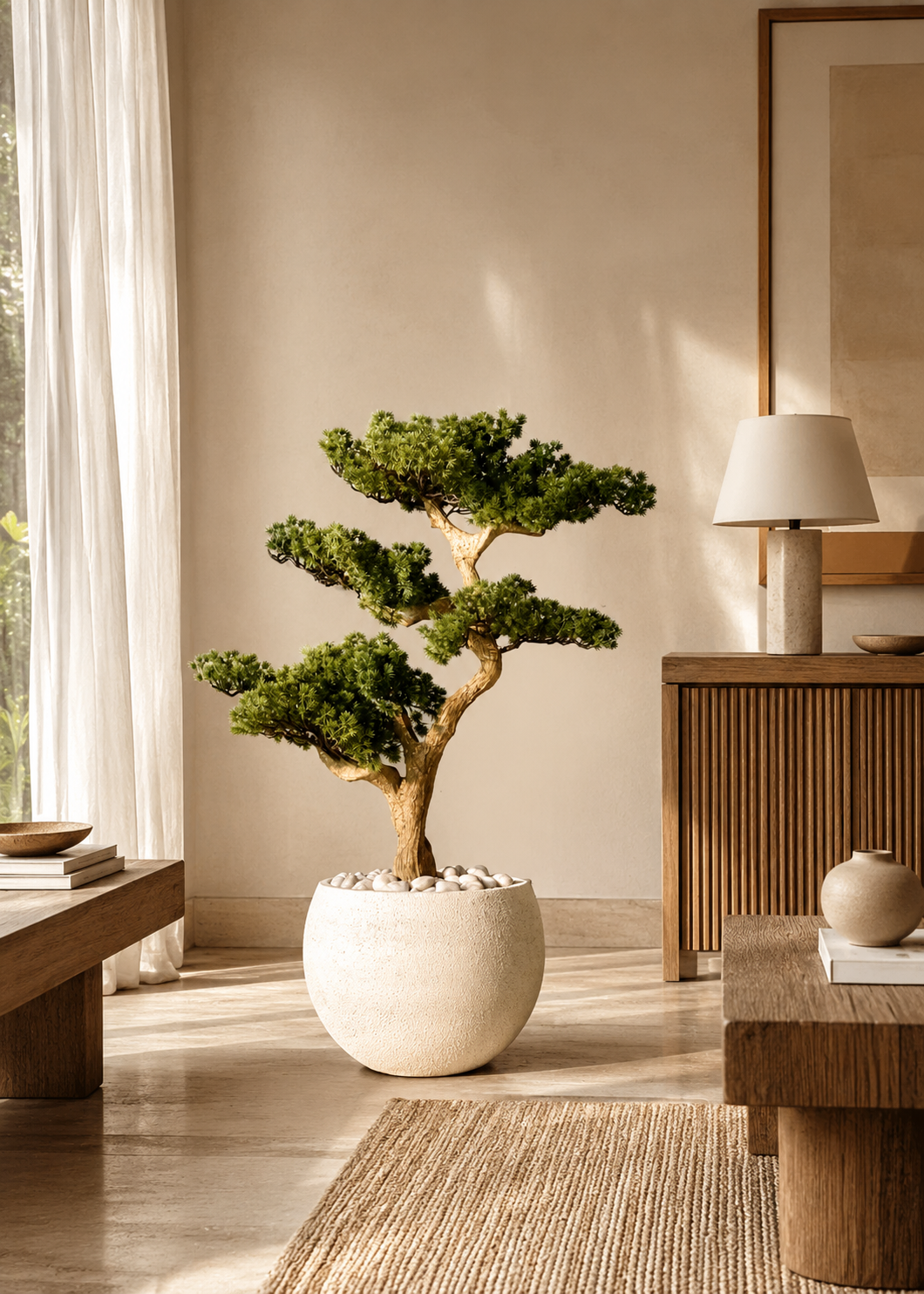 Artificial Zen Bonsai Plant - 3.5 Feet