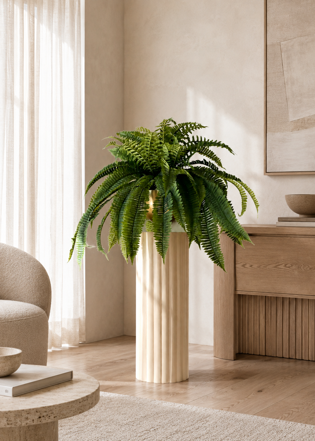 Artificial Grove Fern Plant - 2.5 Feet