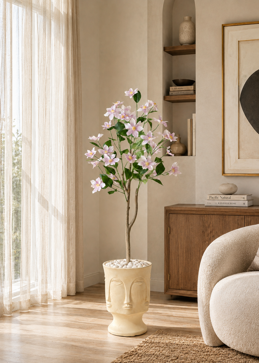 Artificial Clematis Plant - 4 Feet