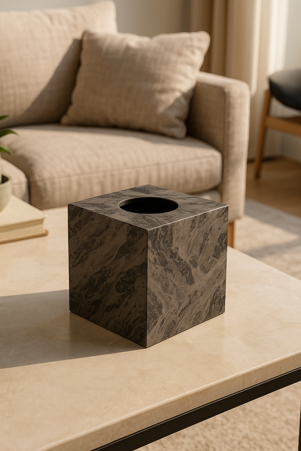 Indo Mocha Square Tissue Box