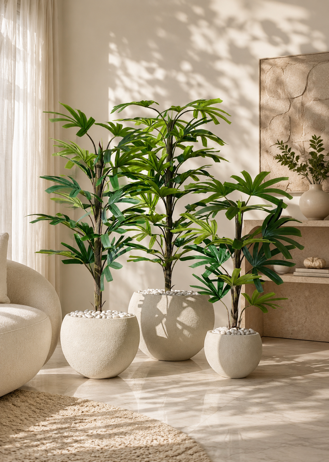 Artificial Rhapis Palm Plant - 6 Feet