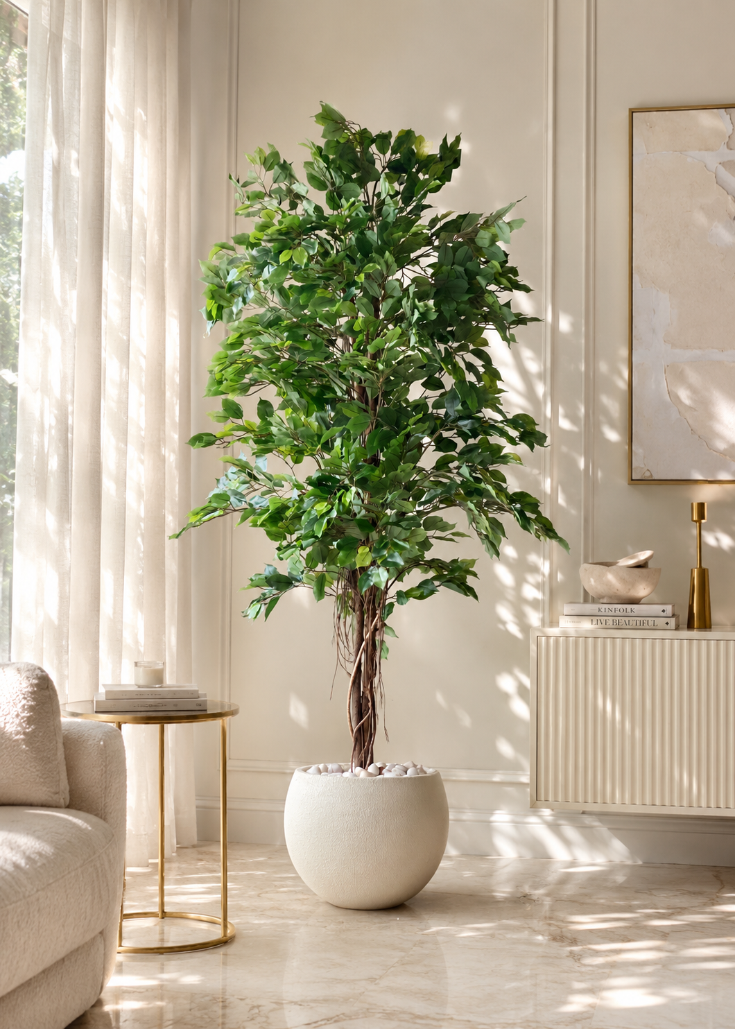 Artificial Aerial Root Ficus Plant - 6.5 Feet