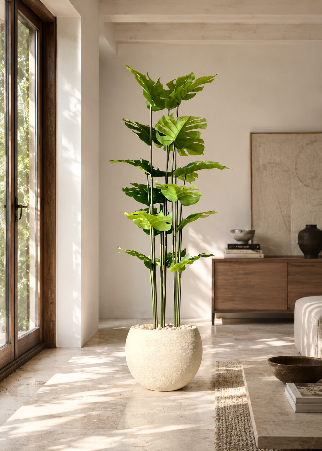 Artificial Lush Monstera Plant - 6 Feet