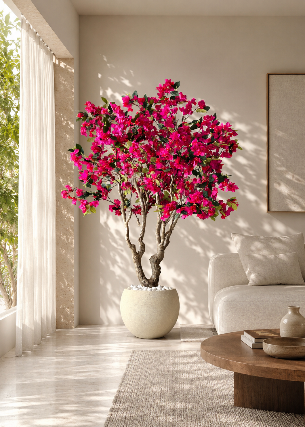Artificial Pink Bougainvillea Plant - 6 Feet