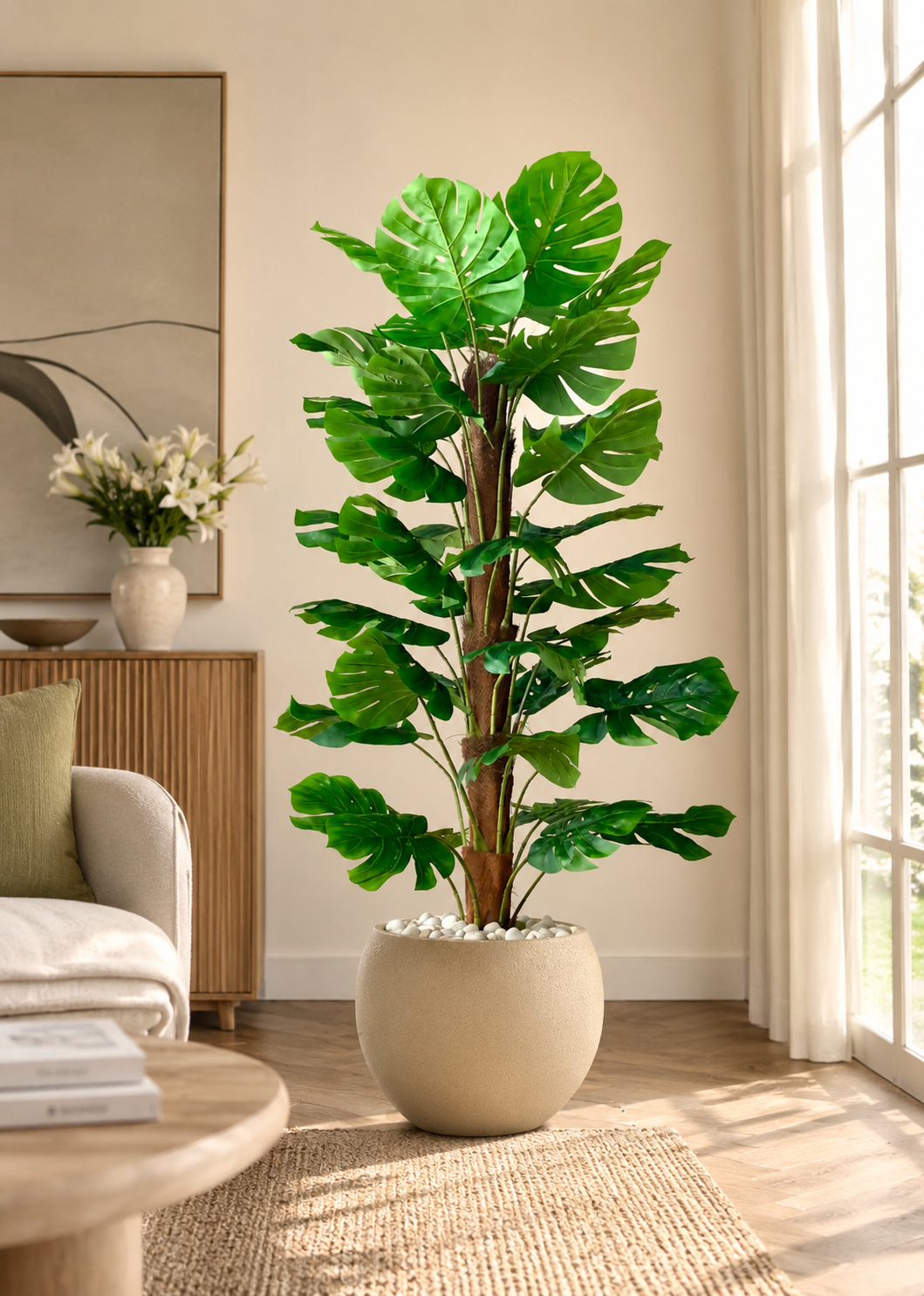 Artificial Monstera Muse Plant - 5 Feet