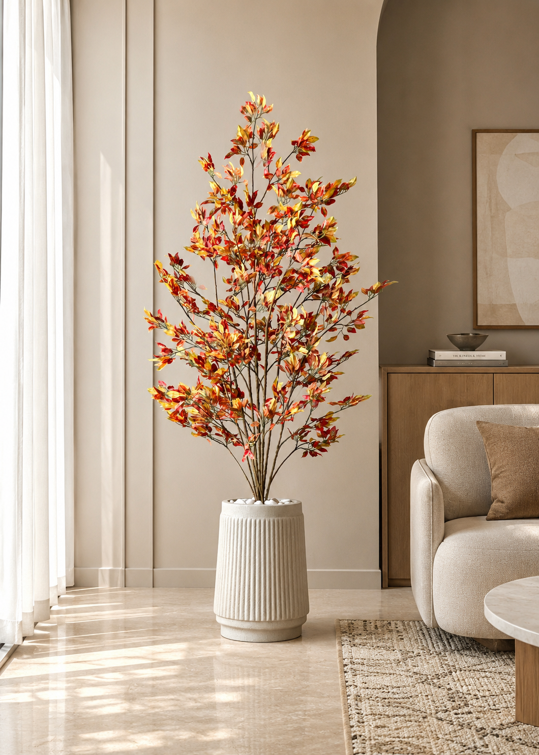 Artificial Autumn Ficus Plant - 5 Feet