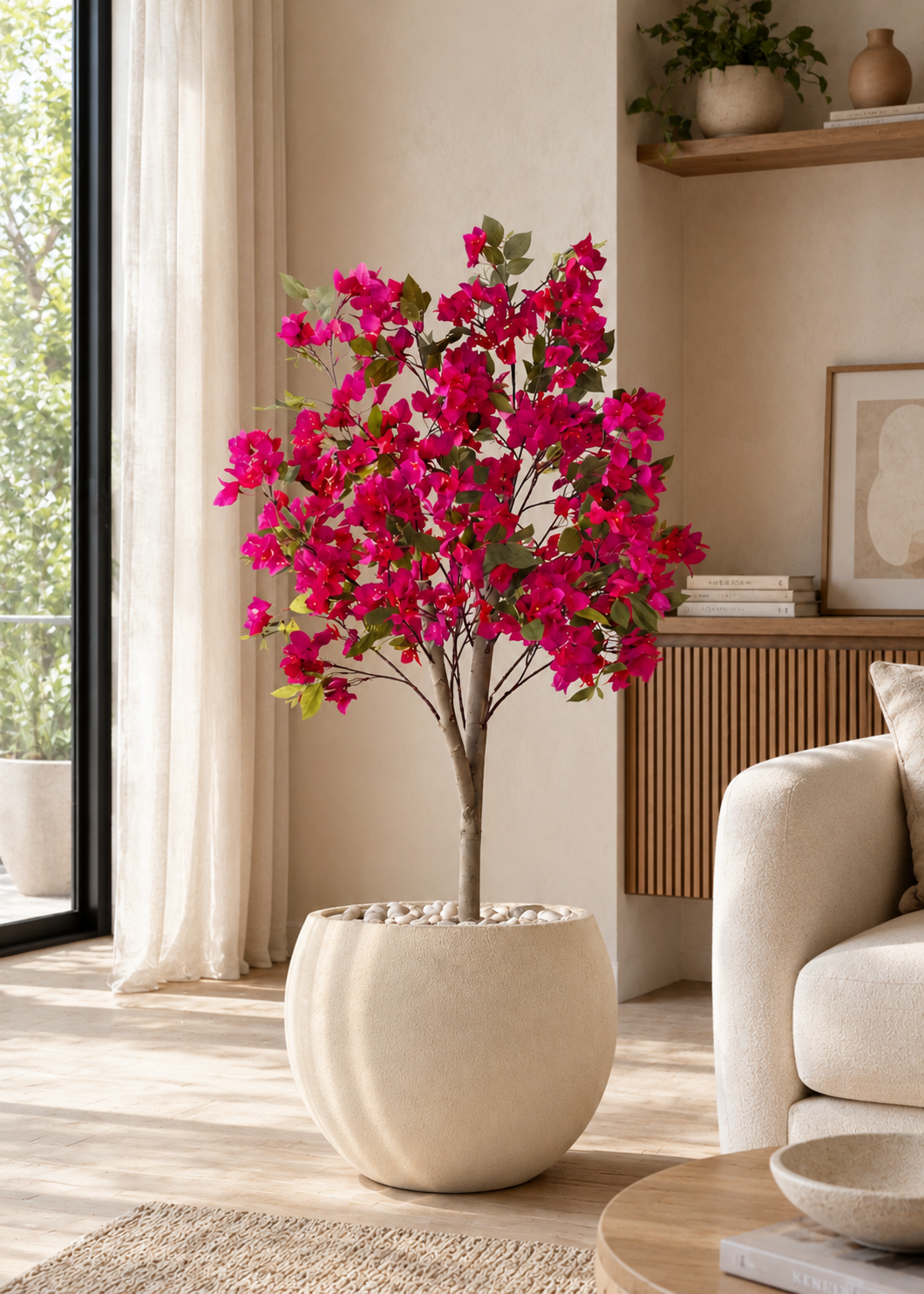 Artificial Pink Bougainvillea Plant - 5 Feet