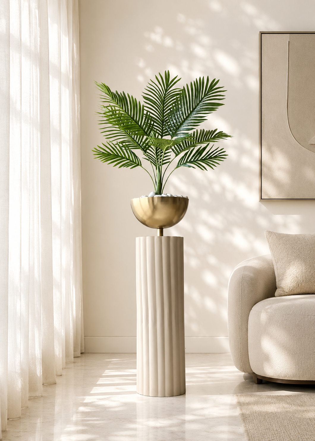 Artificial Tropical Whisper Palm - 2.5 Feet