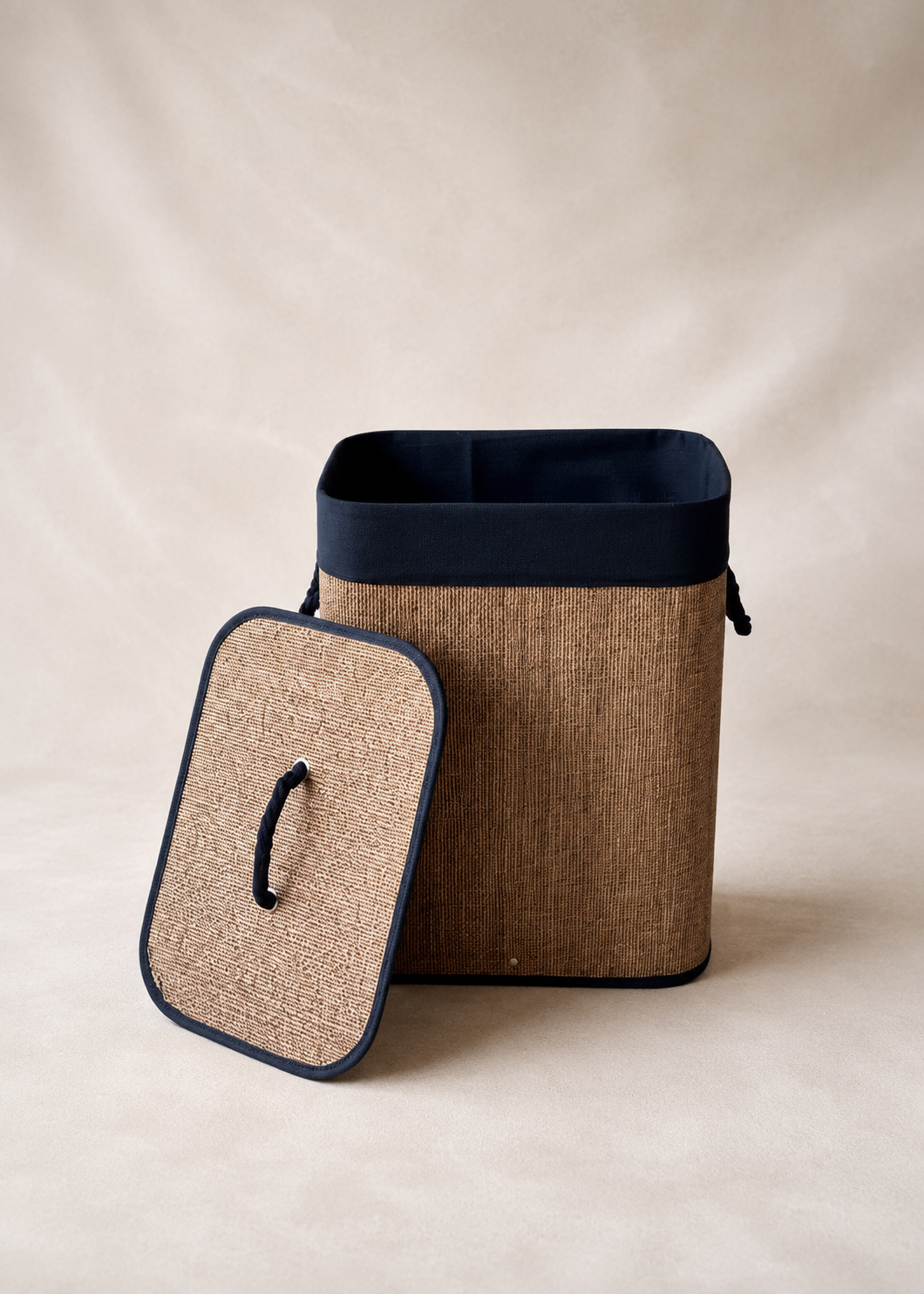 Terra Laundry Basket - Black & Brown