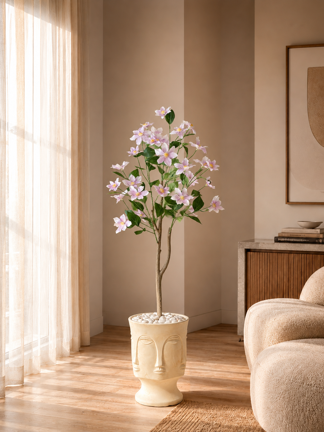 Artificial Clematis Plant - 4 Feet