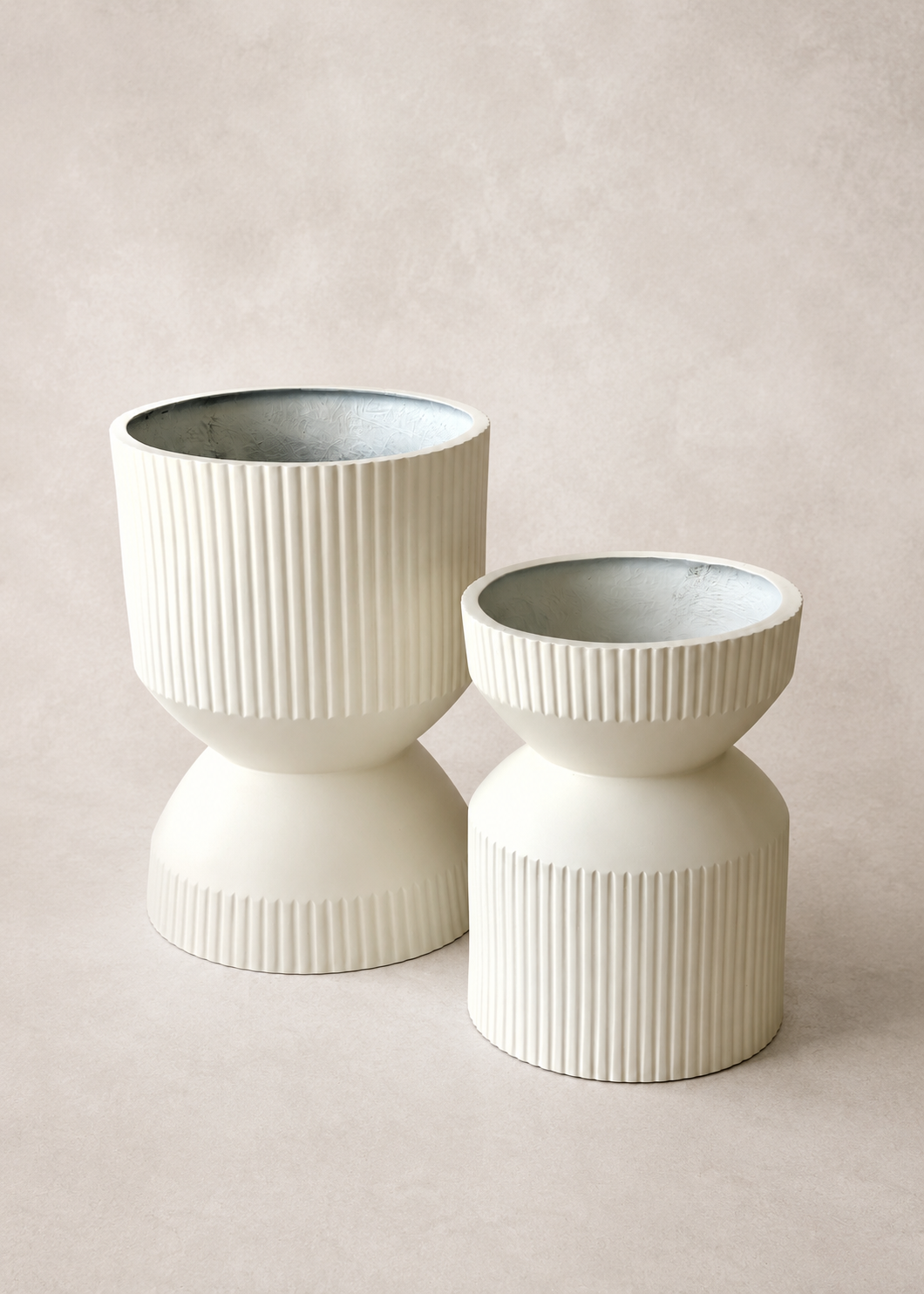 Willow Reversible Planters - Ivory