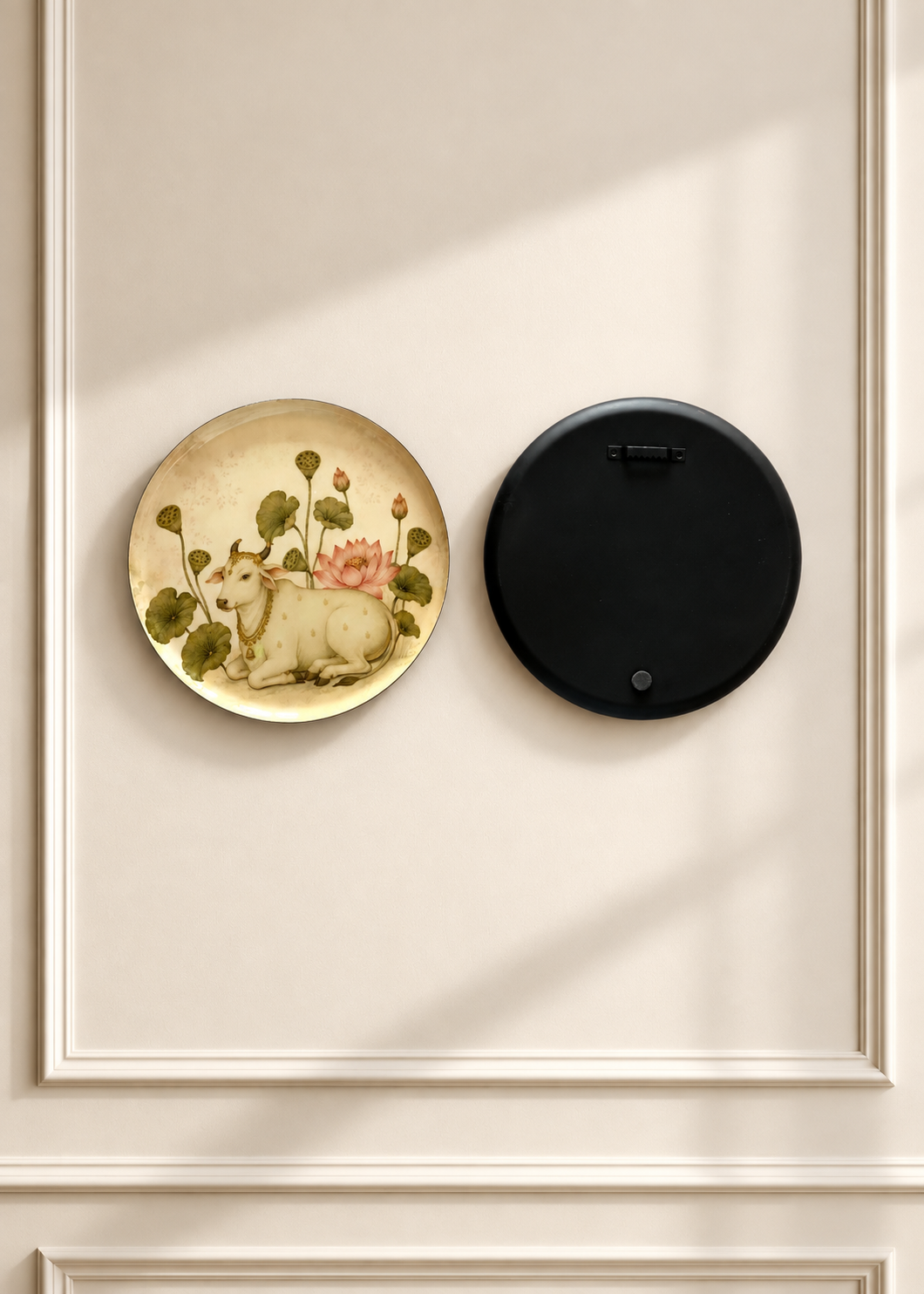 Lotus Pichwai Wall Plates (Set of 5)