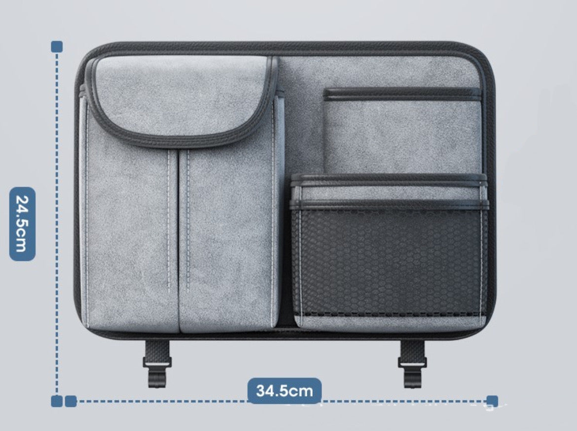 Car Back Seat Organizer - Grey