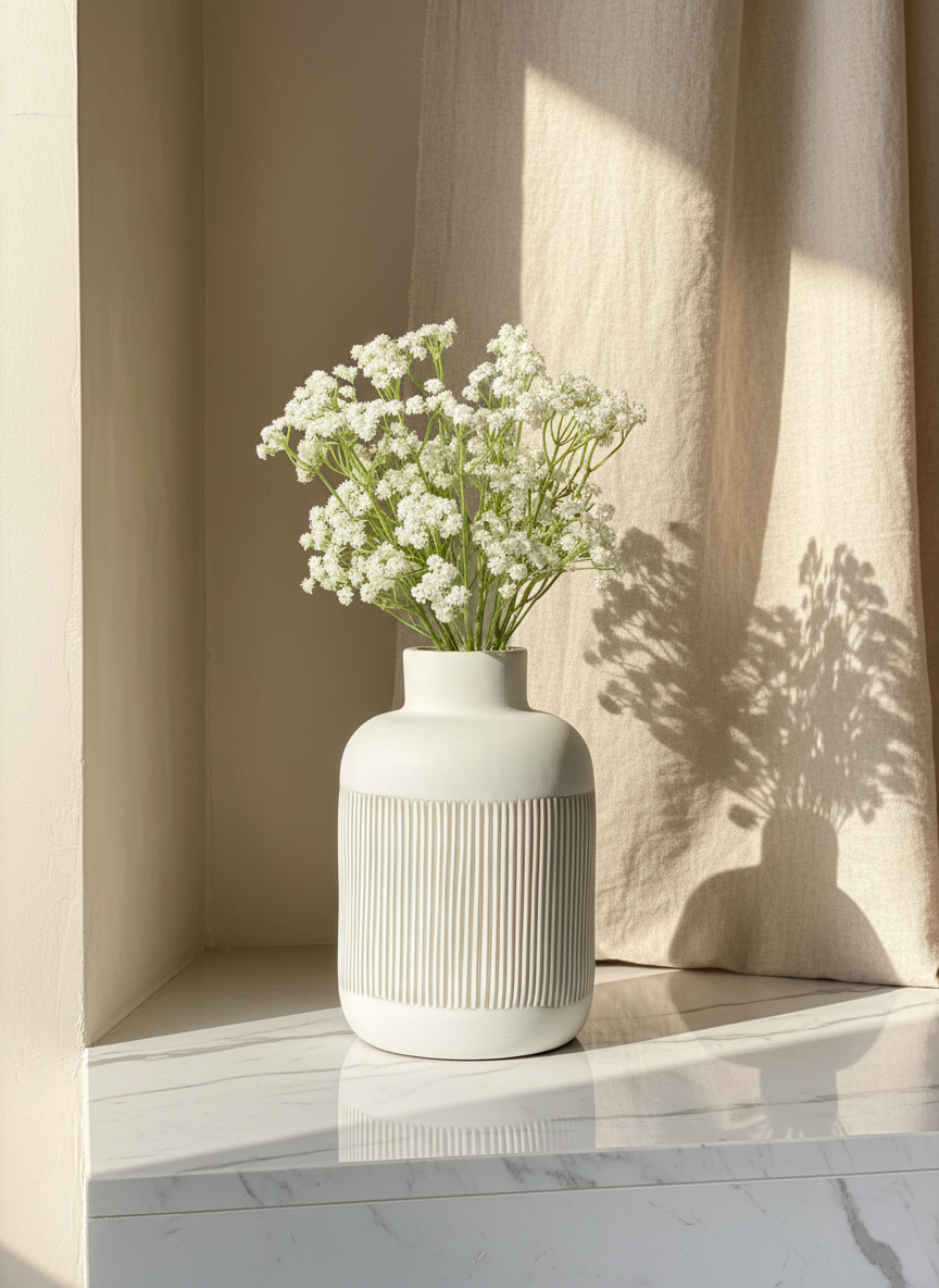 Artificial Babys Breath Bunch - Set of 2