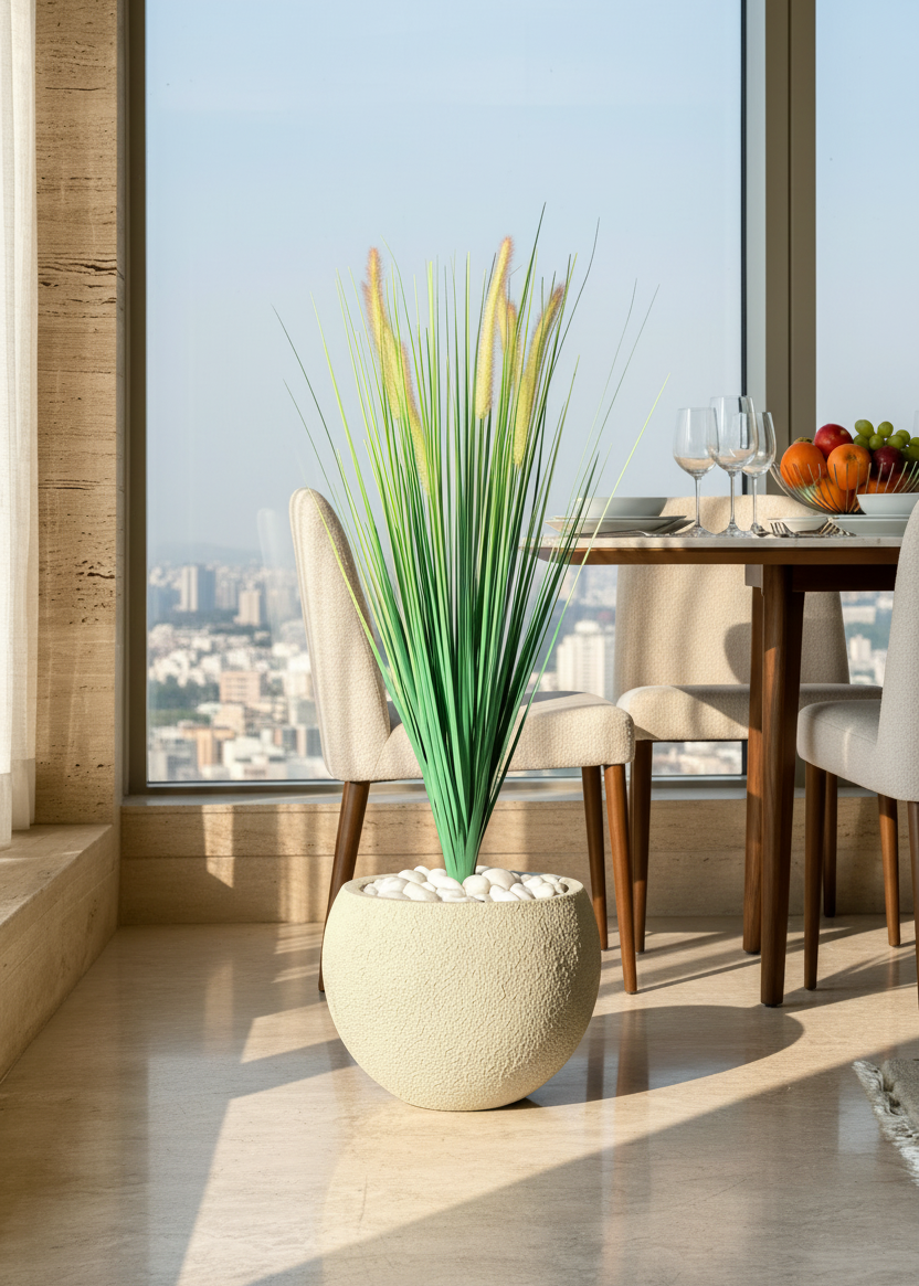 Artificial Sage Pampas Grass Bunch - 3 Feet