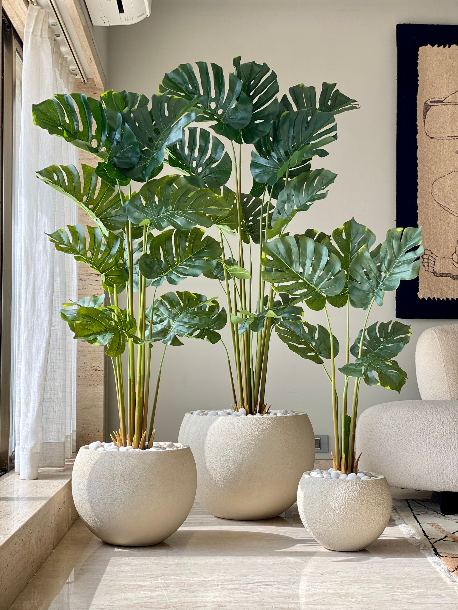 Artificial Evergreen Monstera Plant - 5 Feet