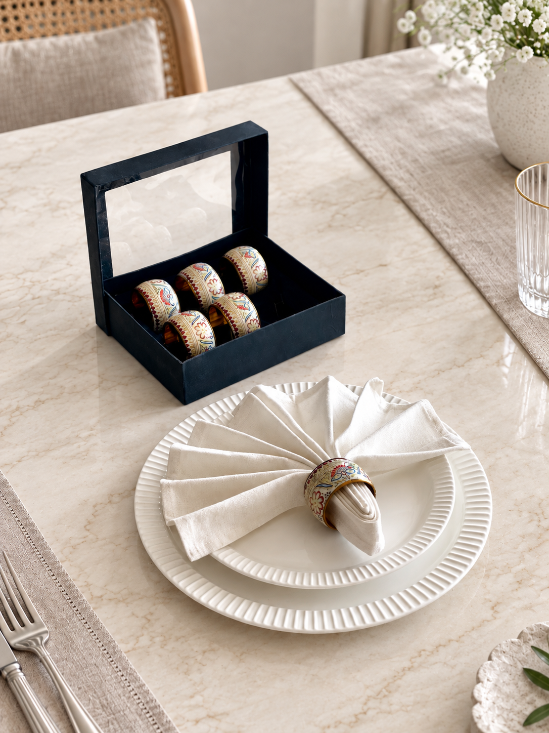 Royal Napkin Rings - Set of 6