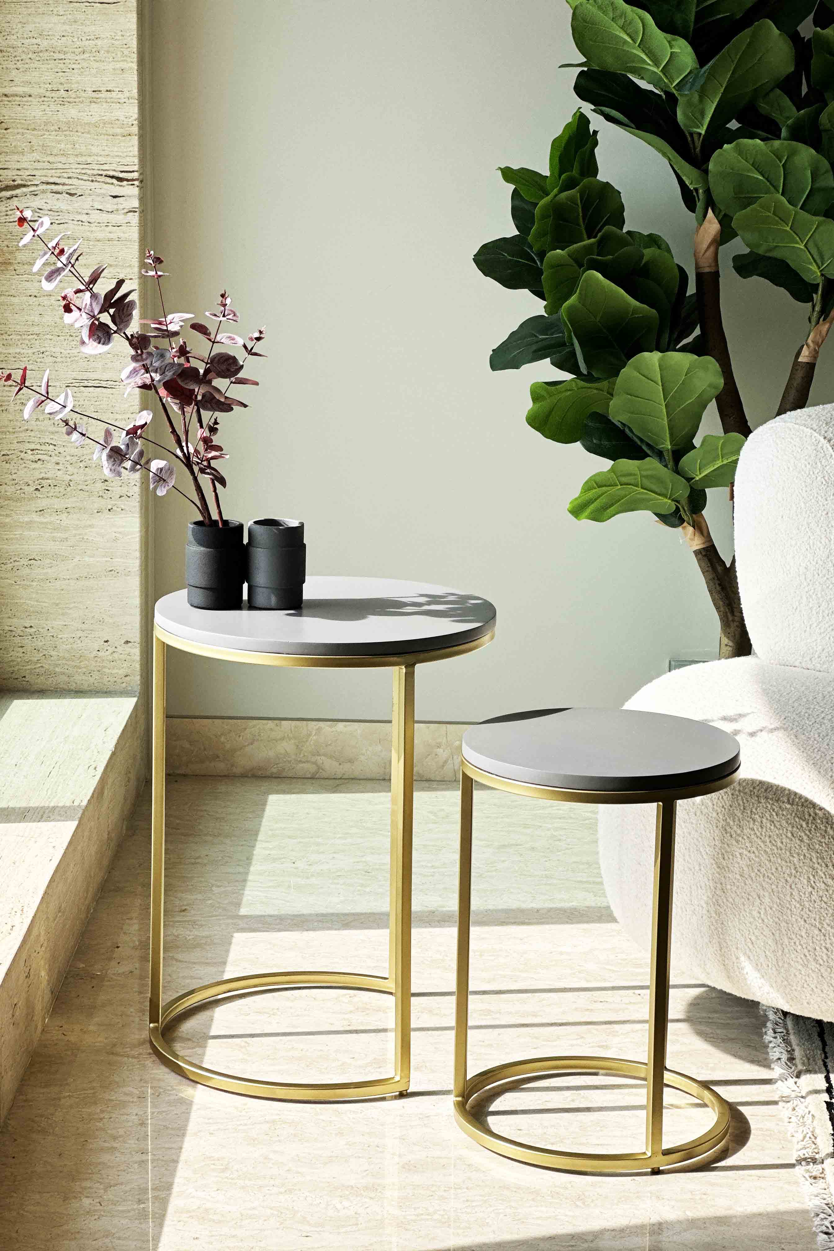 Oxford Grey Wooden Table (Set of 2)