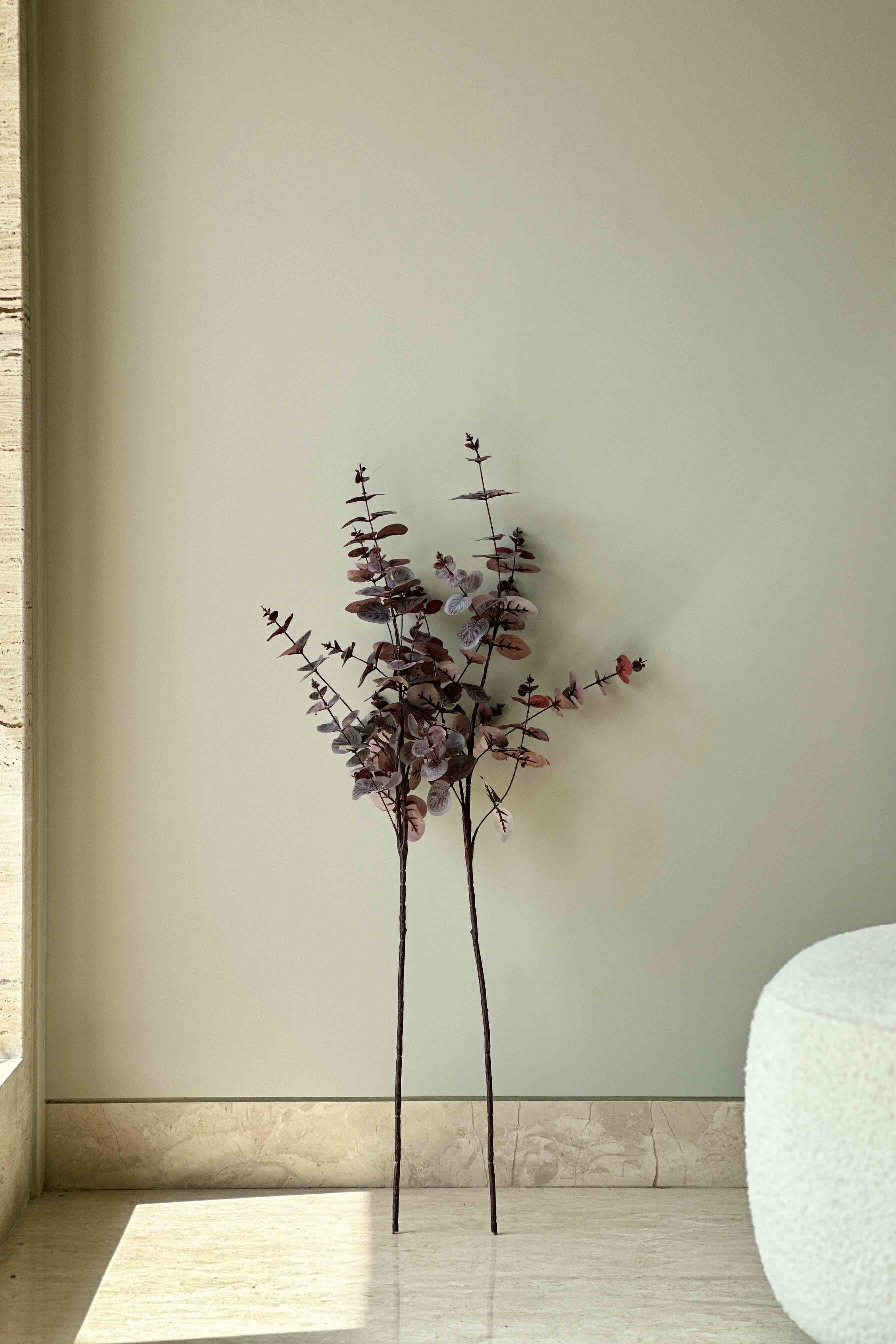 Artificial Red Eucalyptus Plant - 3 Feet (Set Of 2)