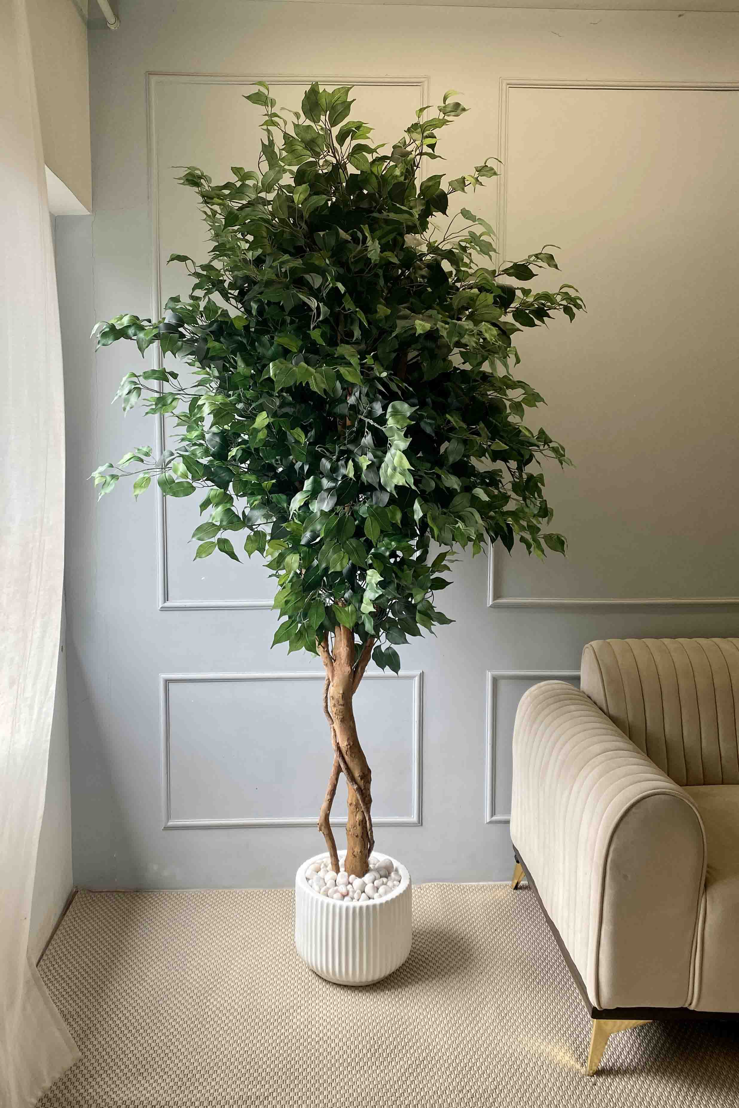 Artificial Lush Ficus - 8 Feet