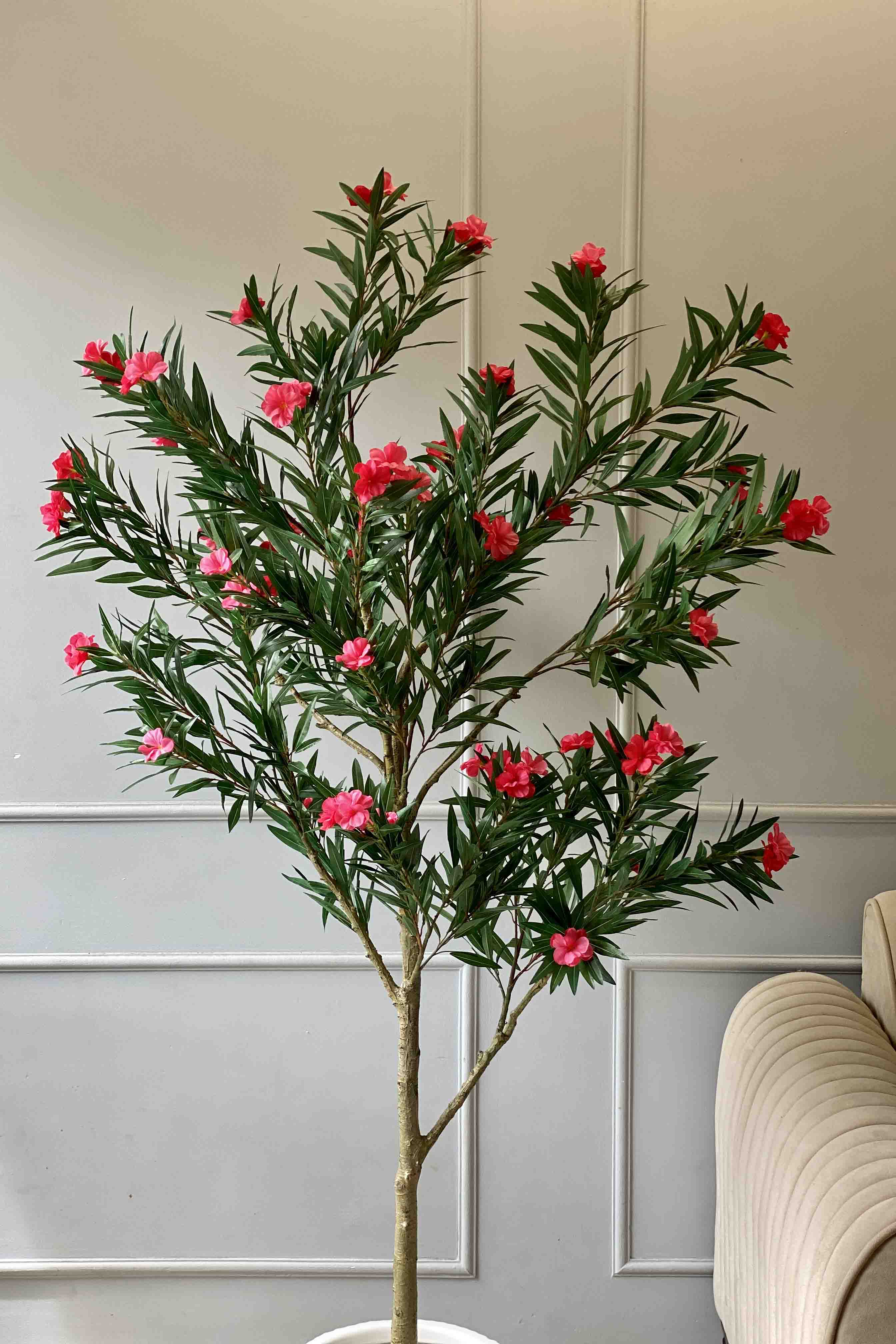 Artificial Pink Oleander Plant - 5.5 Feet