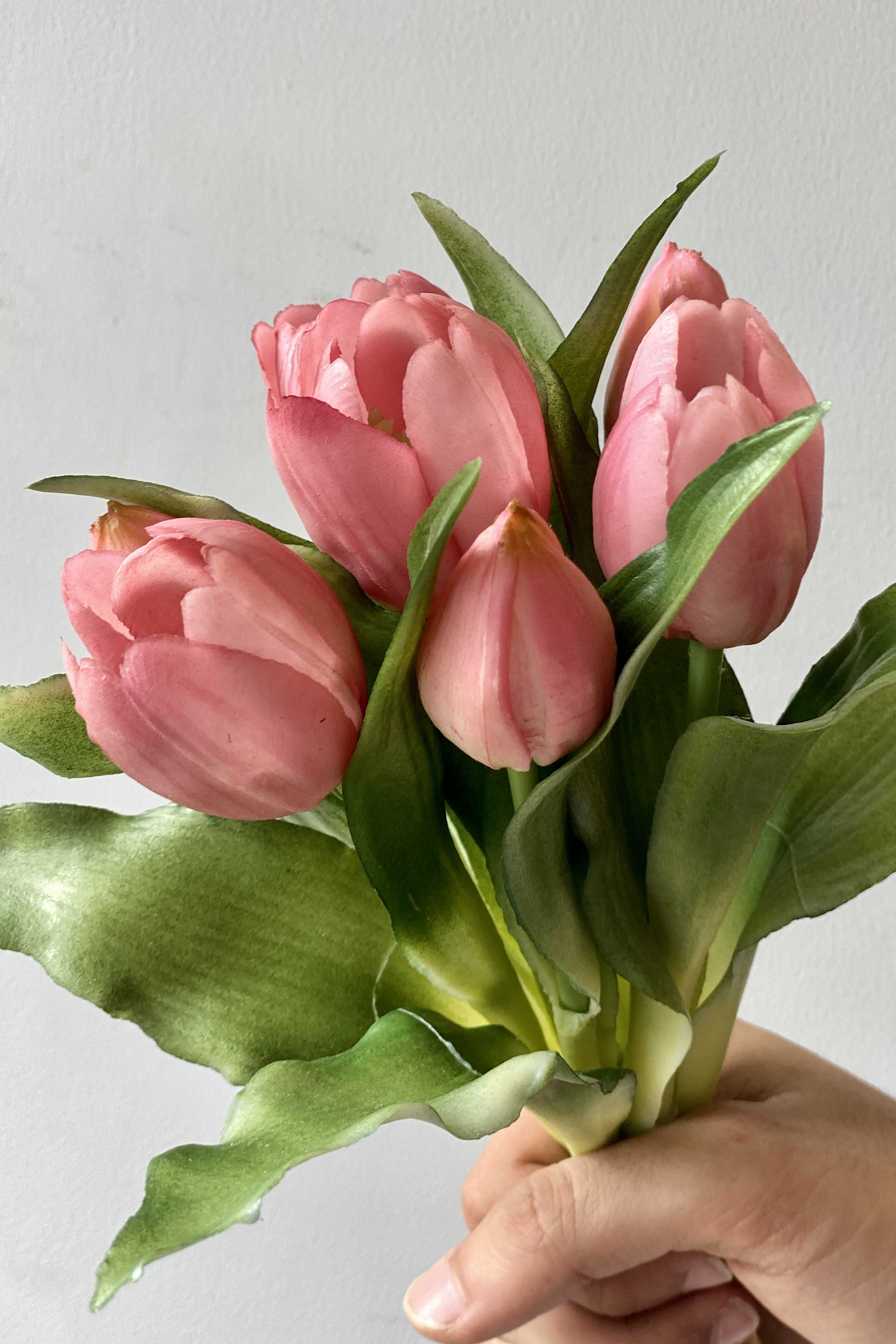 Artificial Pink Tulip Flower Bunch