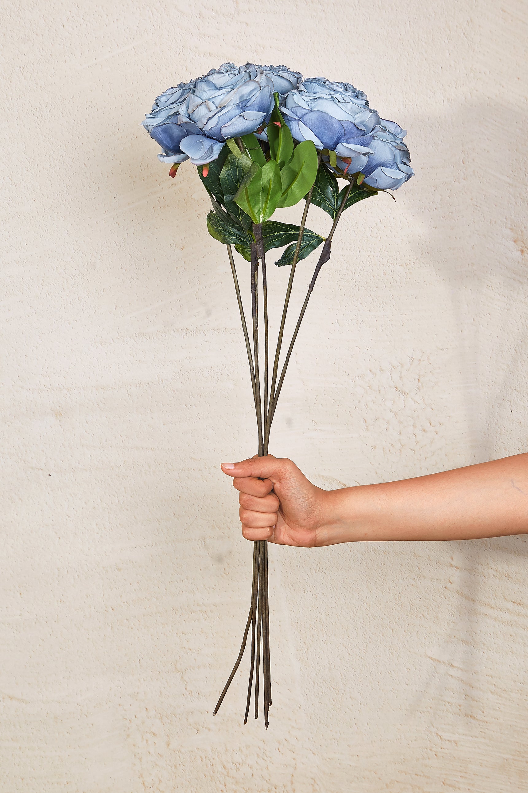 Artificial Blue Rose Bunch