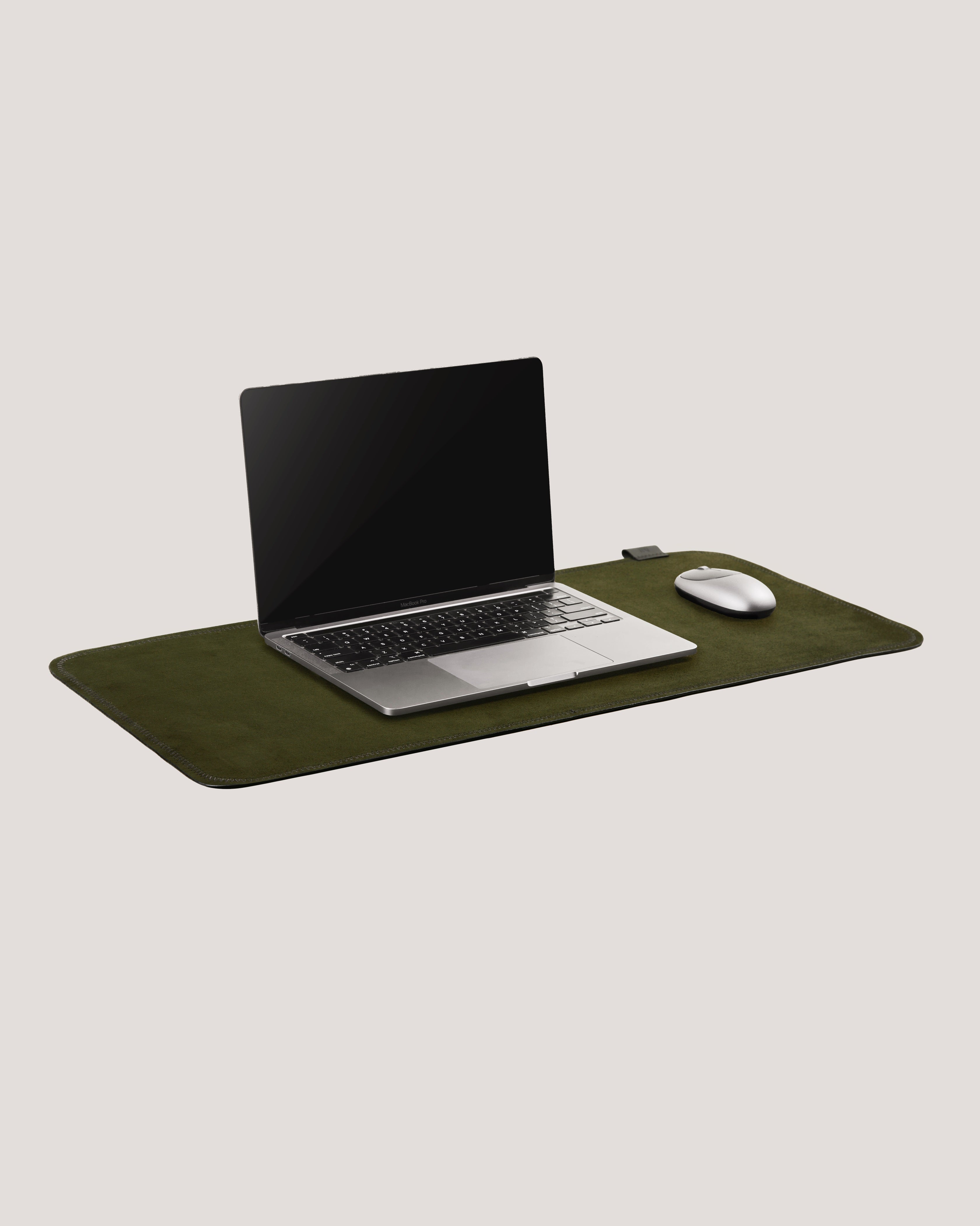 Suede Desk Rug Pro (Olive)