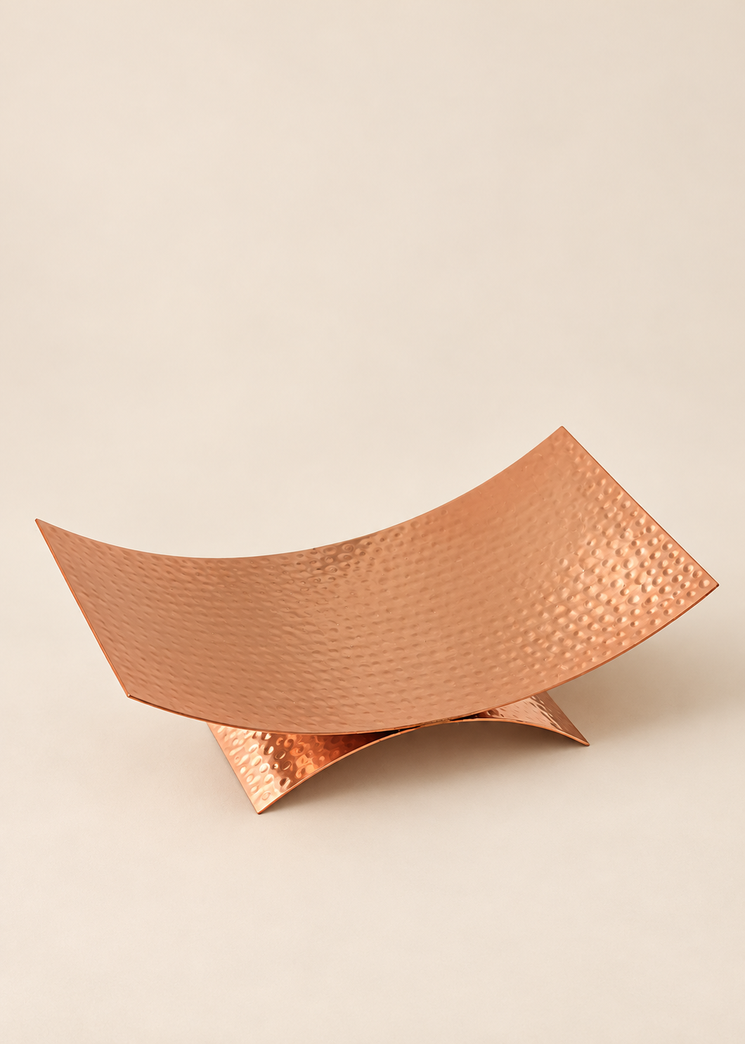 Sora Hammered Tray - Rosegold